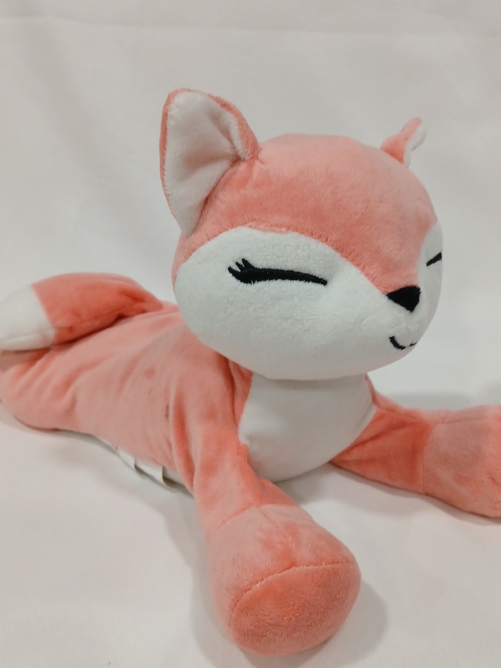Books-a-Million Pink Fox Microwaveable Plush Warm Heat Therapy Cozy EUC 11"